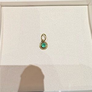 Waxing Poetic Emerald Charm